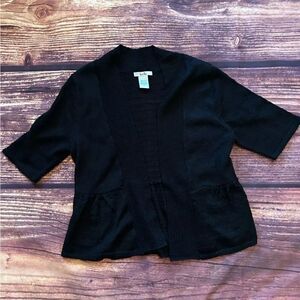 Women’s Kela Black Short Sleeve Sweater Size S
